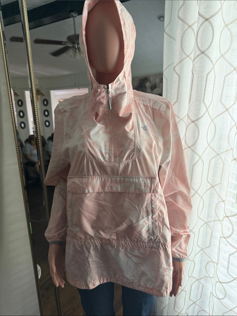 Light Pink Women's Hooded Anorak Jacket